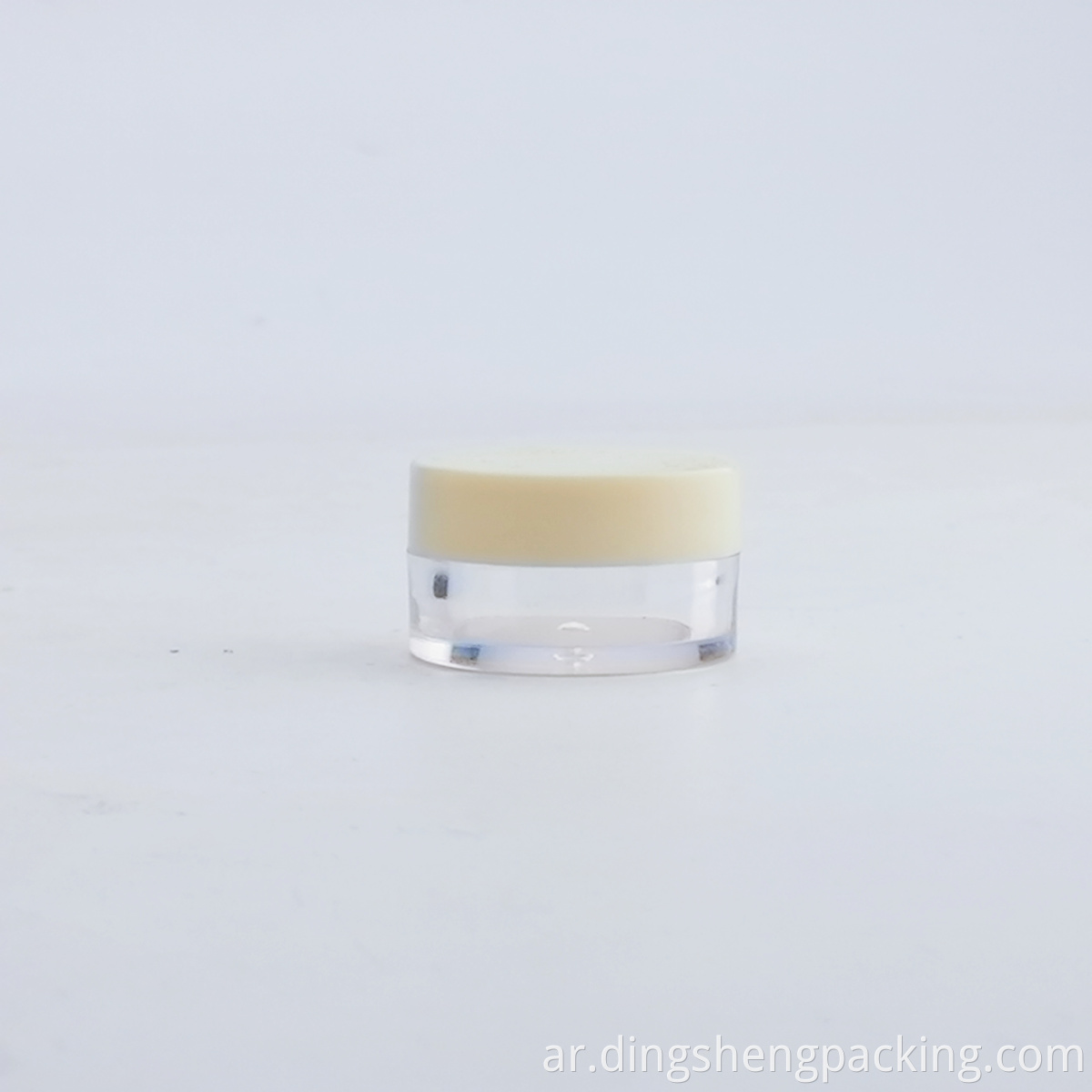 Empty PS Plastic Skin Care Round Cosmetic Jar